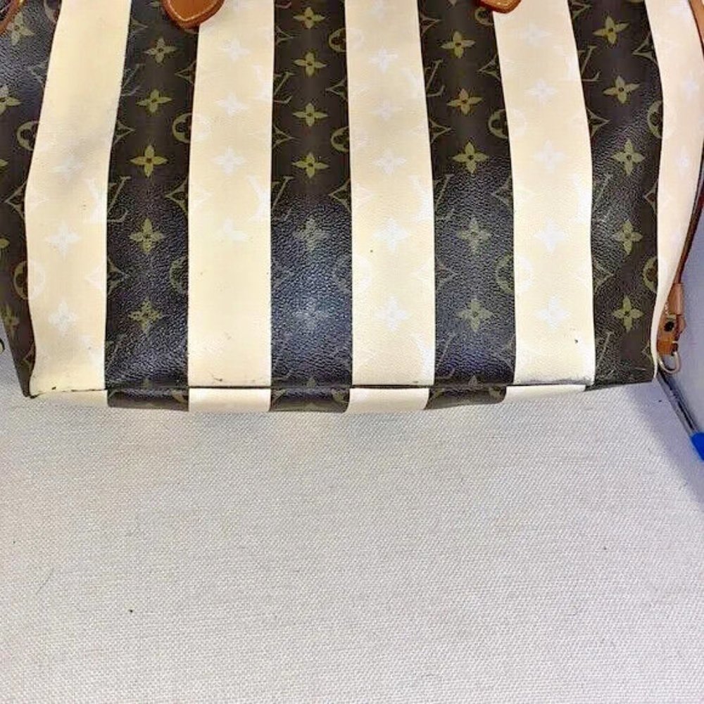 LOUIS VUITTON RARE RAYURES NEVERFUL MM TOTE RARE RARE!! - Picture 8 of 9